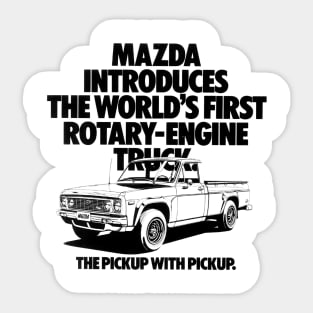 Mazda REPU. Worlds First Rotary Truck Pickup Advert Sticker